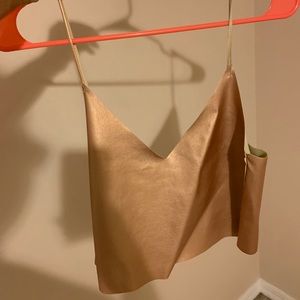 Bronze spaghetti strap top